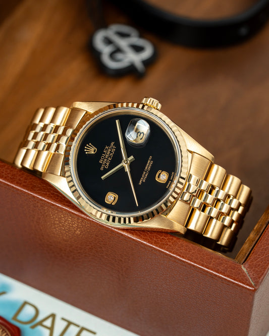 Rolex Datejust 36mm Onyx Stone Dial - Ref. 16238