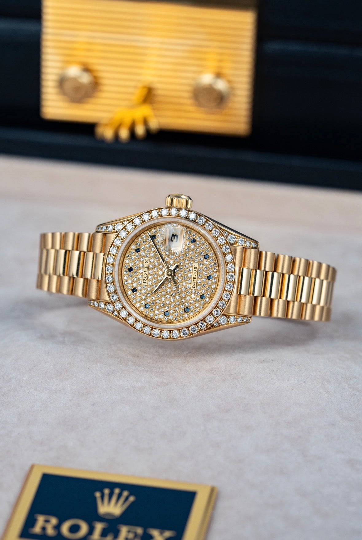 Rolex Lady-Datejust 26mm Pavé Sapphire - Ref. 69158