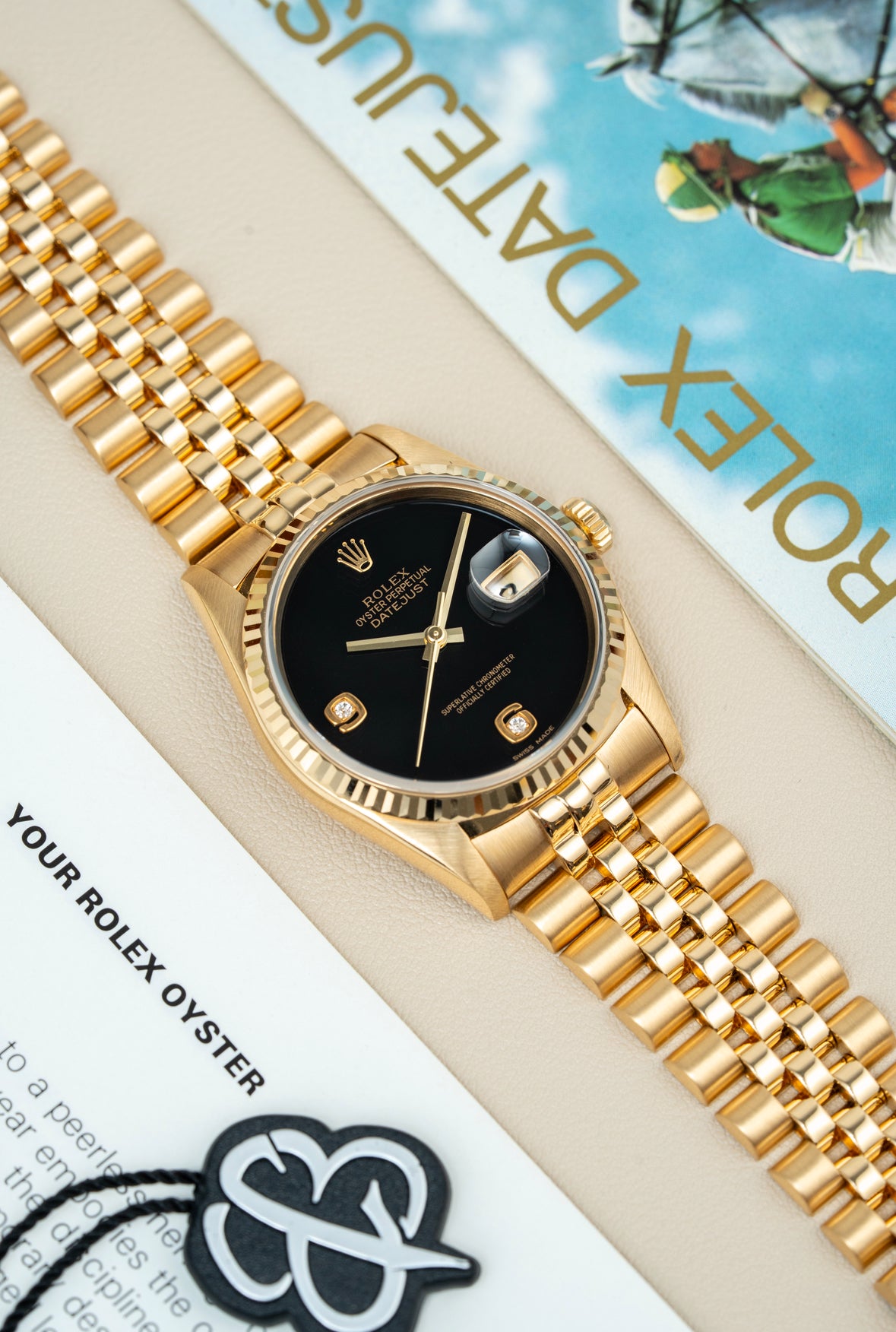 Rolex Datejust 36mm Onyx Stone Dial - Ref. 16238