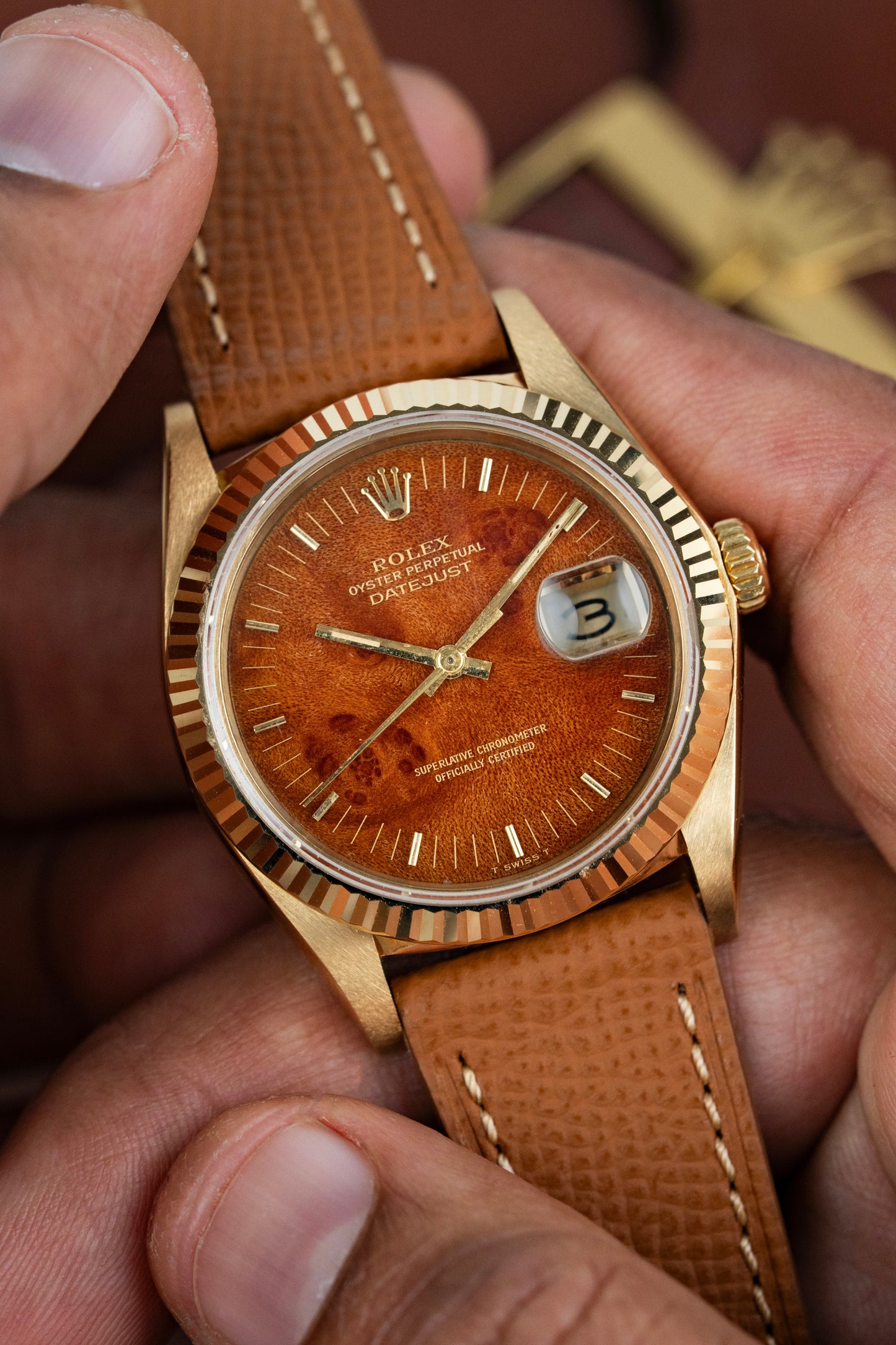 Rolex Datejust 36mm Burlwood Dial - Ref. 16018