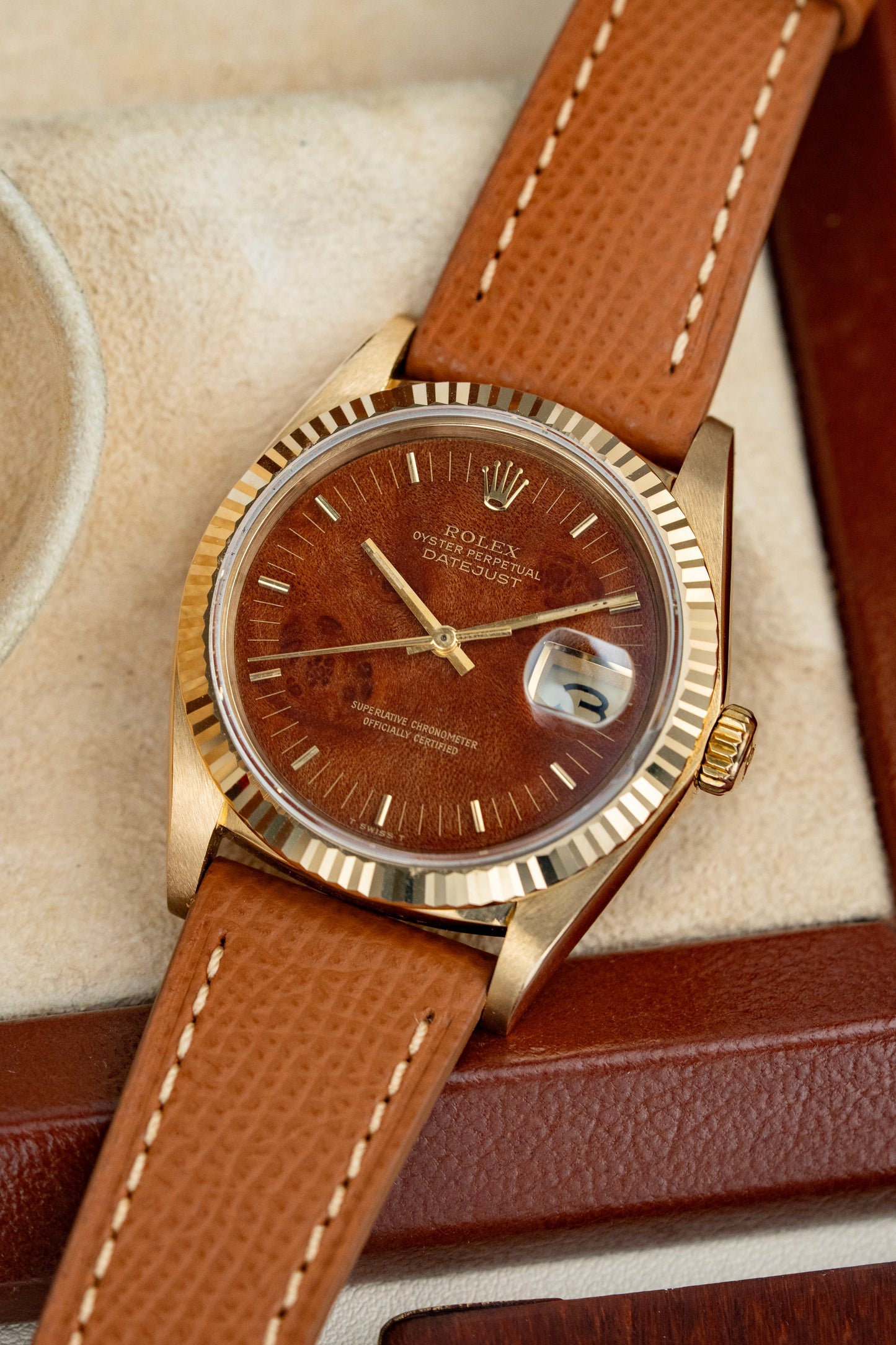 Rolex Datejust 36mm Burlwood Dial - Ref. 16018