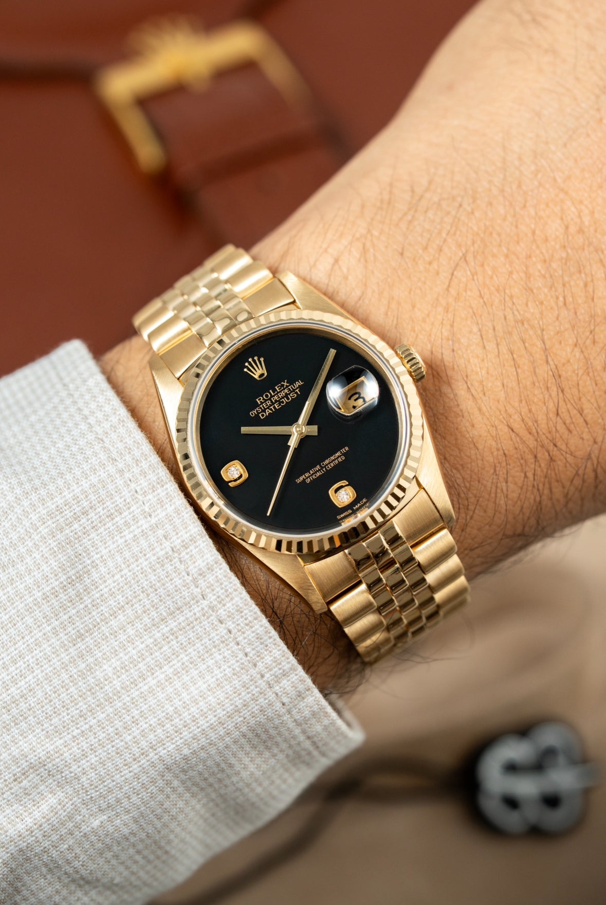 Rolex Datejust 36mm Onyx Stone Dial - Ref. 16238