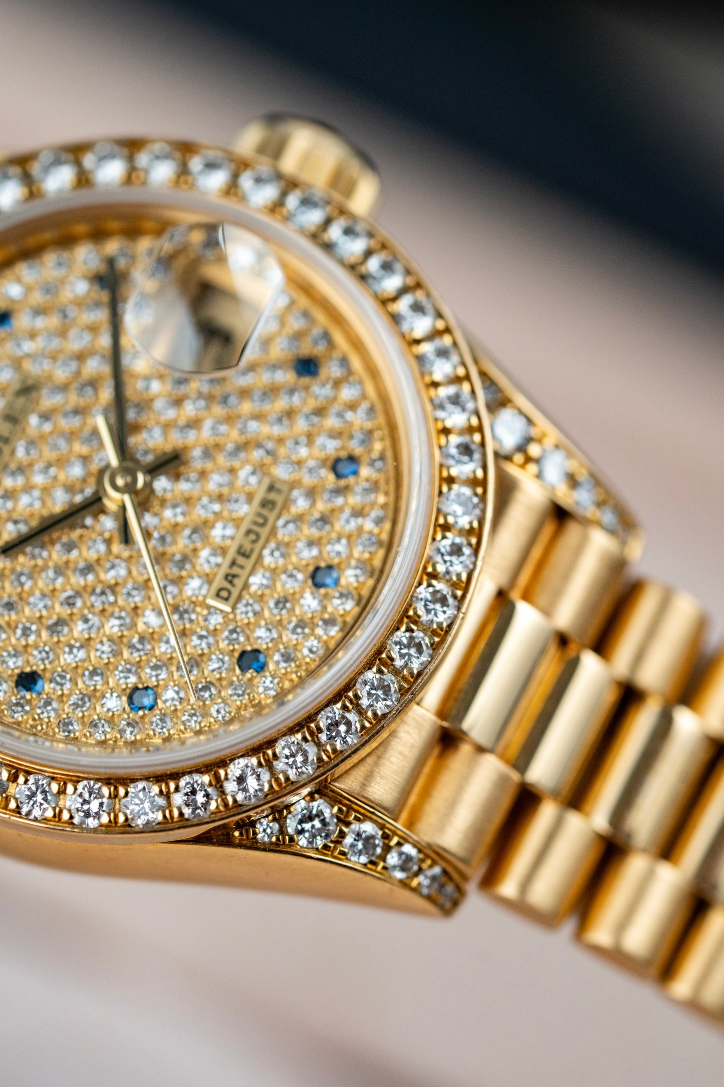 Rolex Lady-Datejust 26mm Pavé Sapphire - Ref. 69158