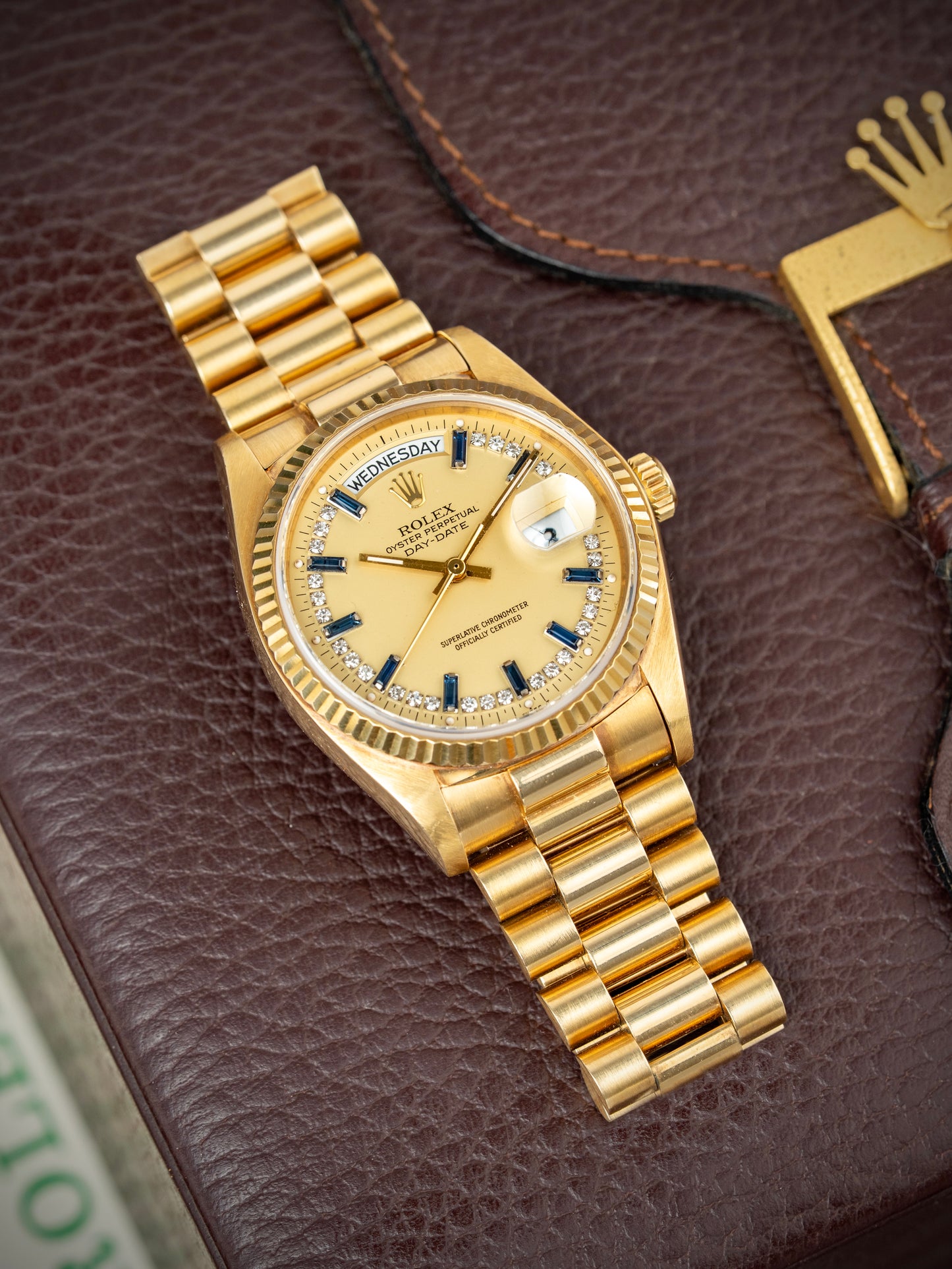 Rolex Day-Date Sapphire Baguette - Ref. 18038