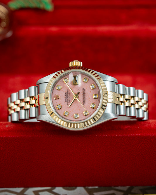 Rolex Lady-Datejust 26mm Pink Coral Stone Dial - Ref. 79173