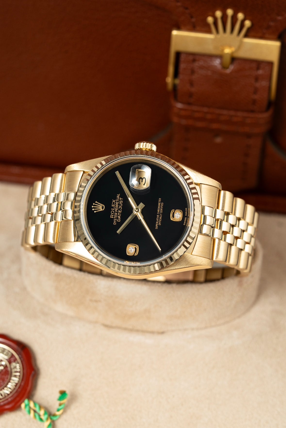 Rolex Datejust 36mm Onyx Stone Dial - Ref. 16238