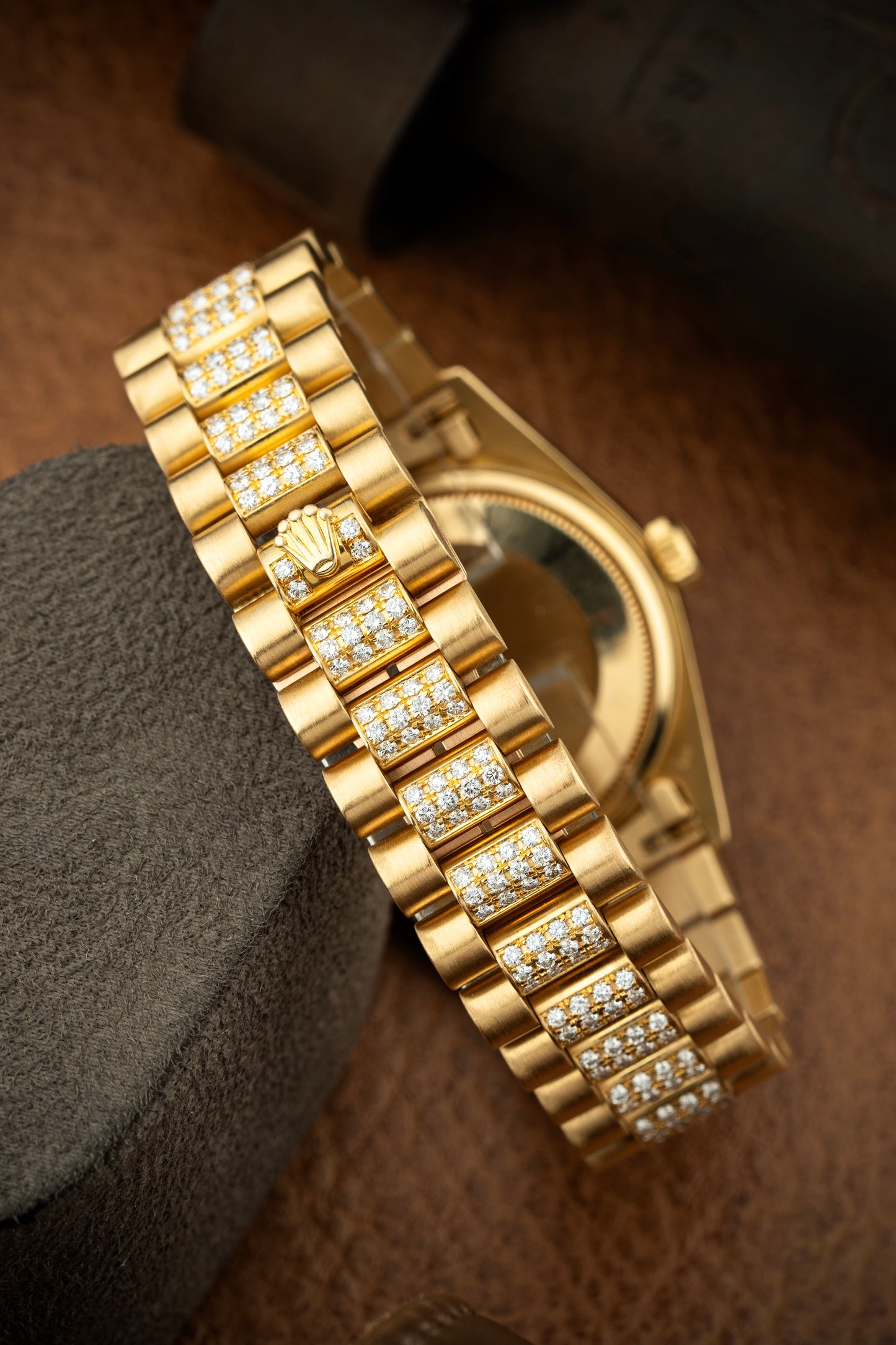 Rolex Day-Date 36mm Pavé Sapphire - Ref. 18138