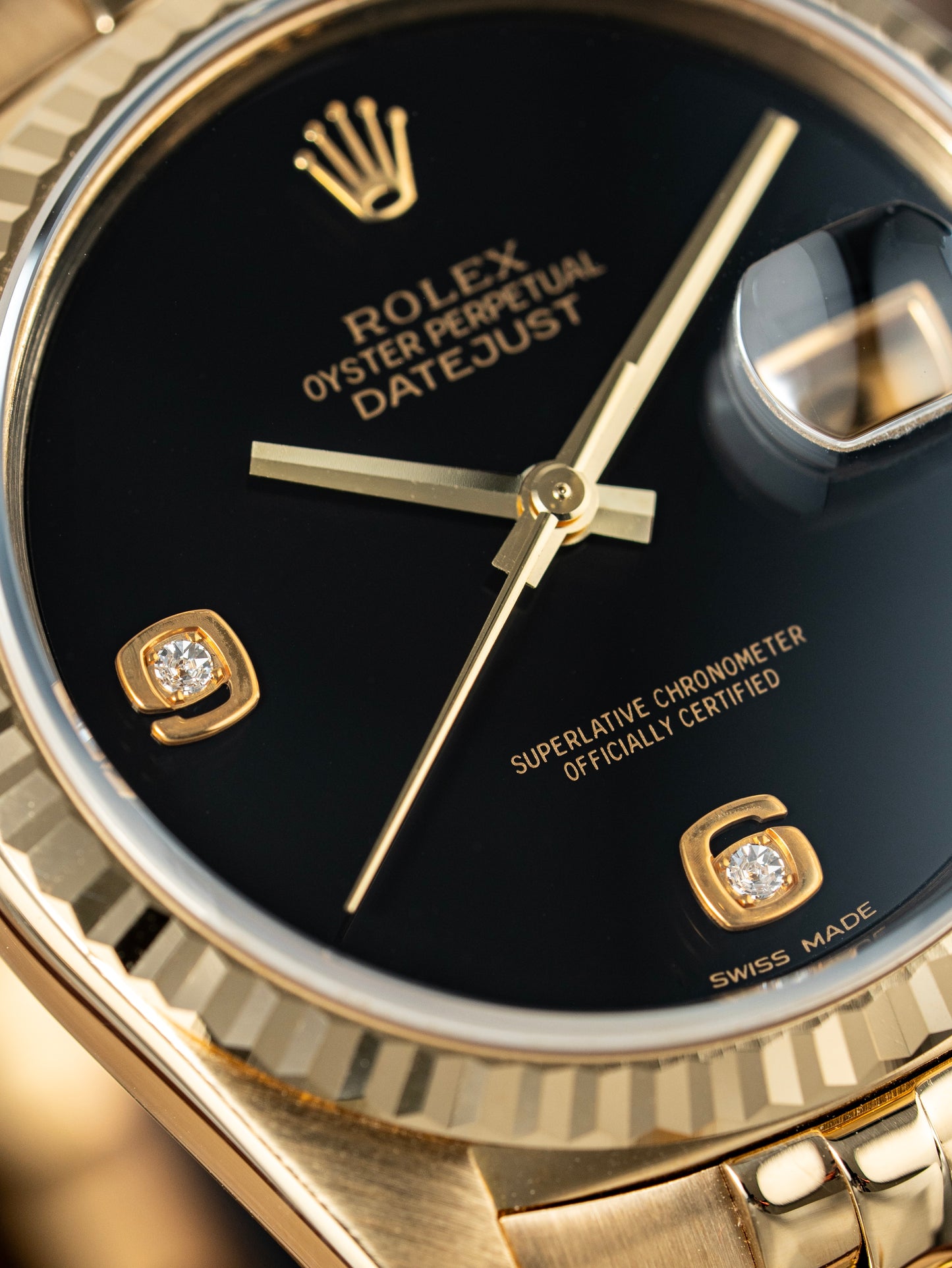 Rolex Datejust 36mm Onyx Stone Dial - Ref. 16238