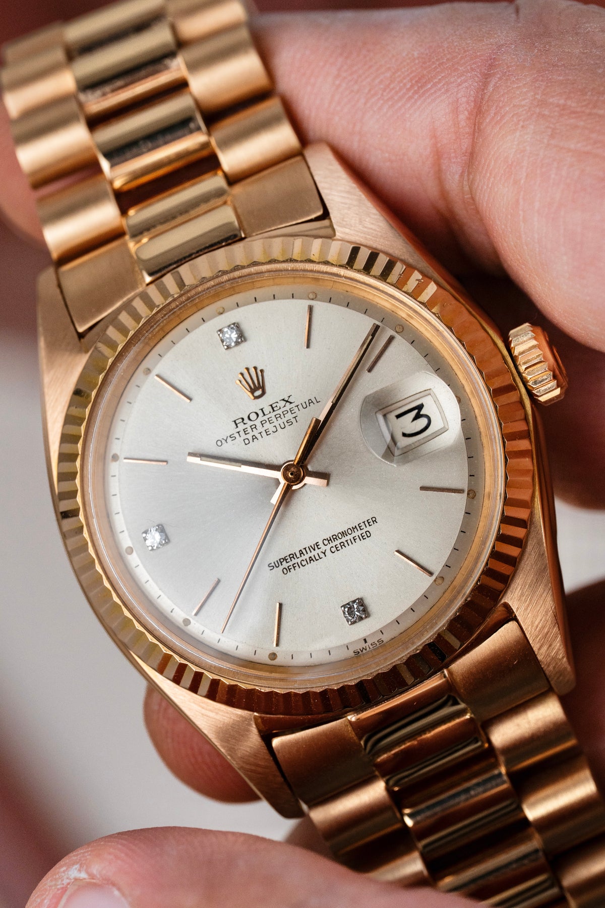 Rolex Datejust 36mm Rose Gold - Ref. 1601