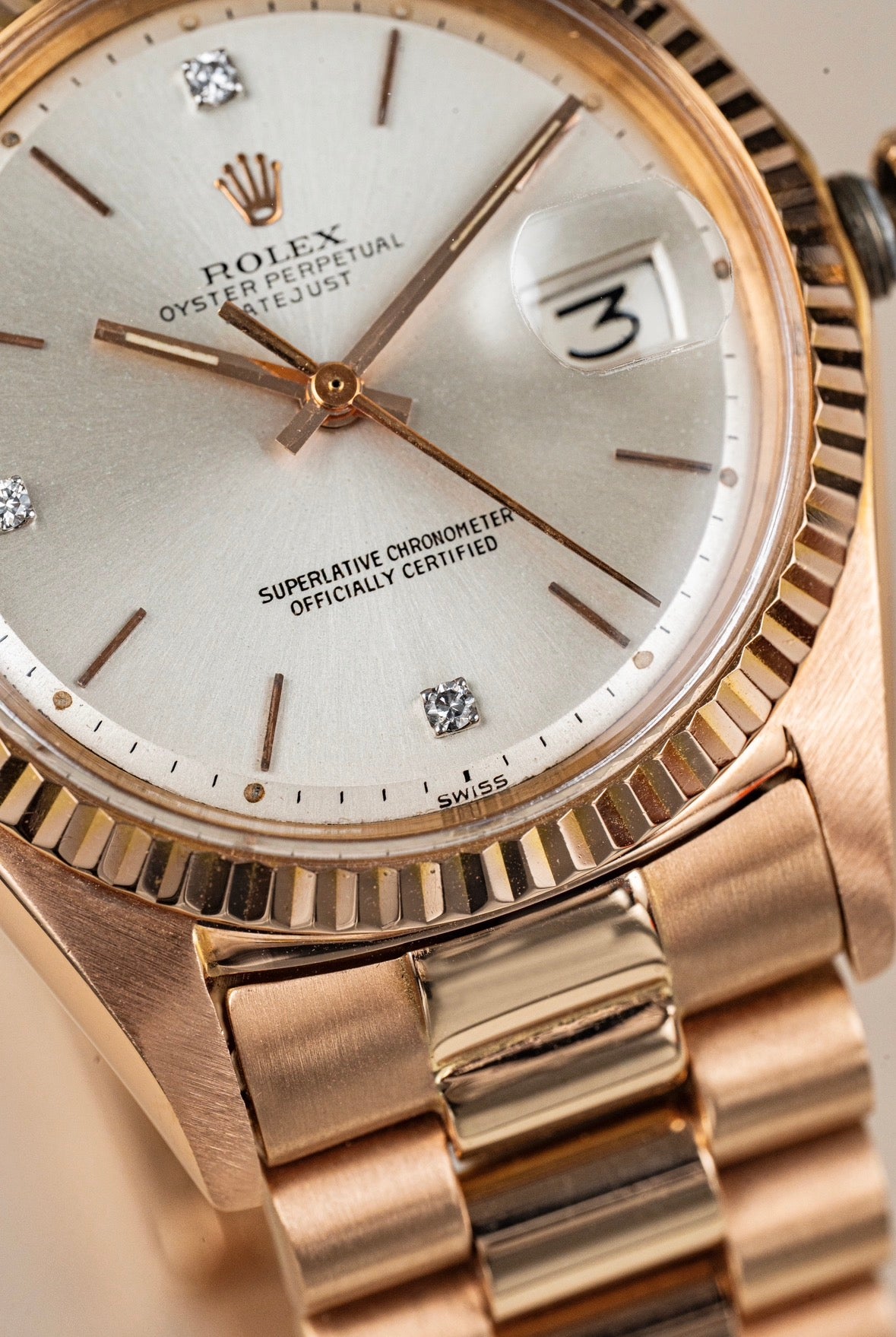 Rolex Datejust 36mm Rose Gold - Ref. 1601