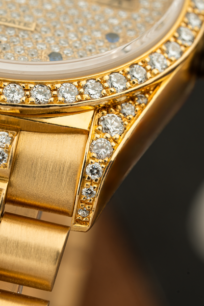 Rolex Day-Date 36mm Pavé Sapphire - Ref. 18138