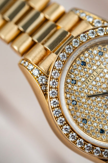 Rolex Lady-Datejust 26mm Pavé Sapphire - Ref. 69158