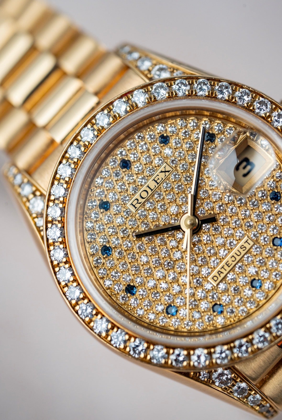 Rolex Lady-Datejust 26mm Pavé Sapphire - Ref. 69158