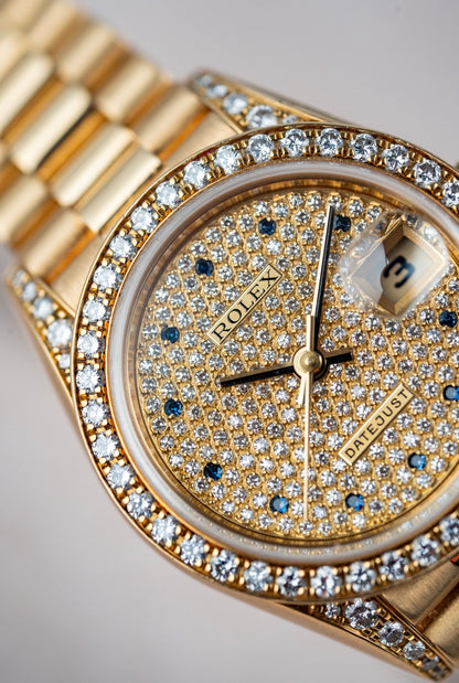 Rolex Lady-Datejust 26mm Pavé Sapphire - Ref. 69158