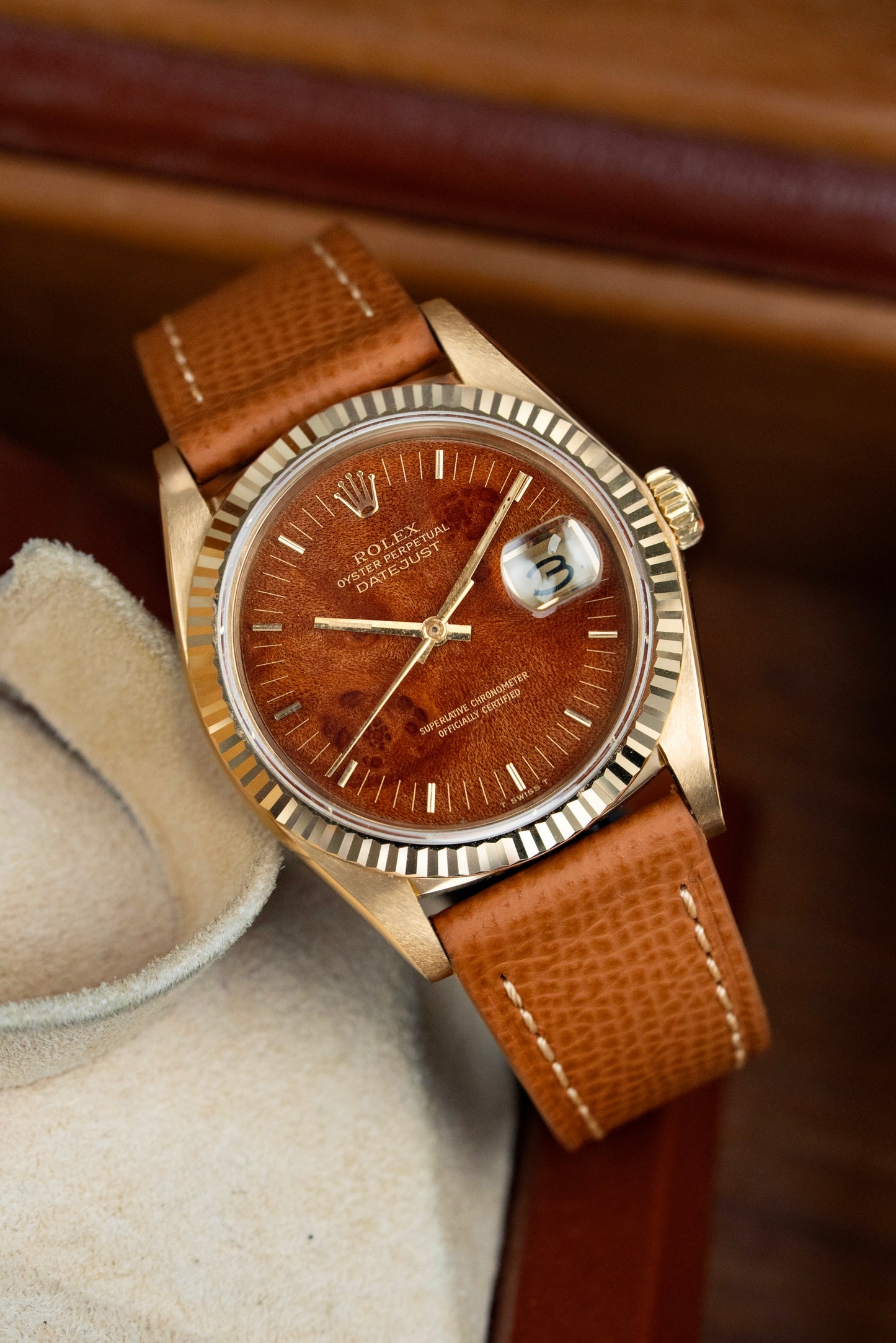 Rolex Datejust 36mm Burlwood Dial - Ref. 16018