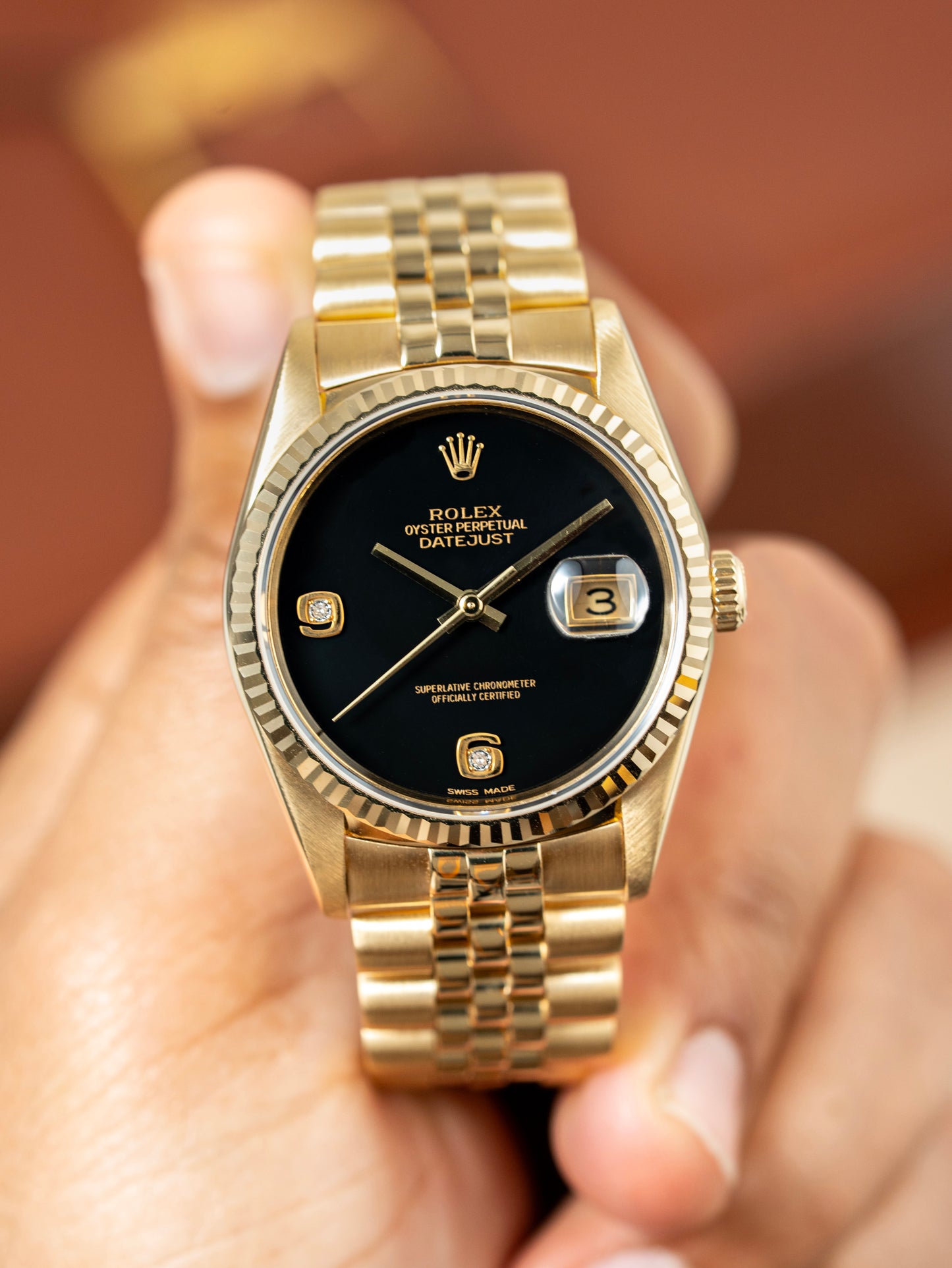 Rolex Datejust 36mm Onyx Stone Dial - Ref. 16238
