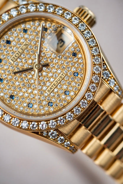 Rolex Lady-Datejust 26mm Pavé Sapphire - Ref. 69158